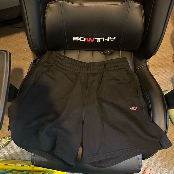 Diesel Black Athletic Women's Shorts - Picture 1 of 4